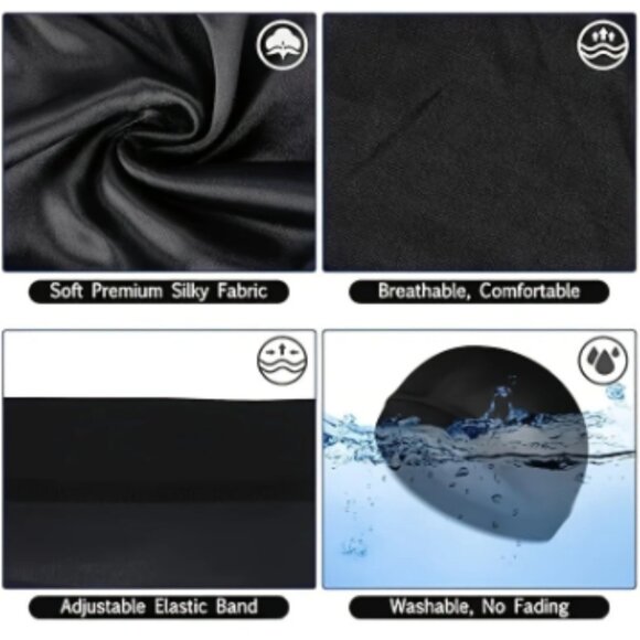 Versatile Unisex Wave Caps Adjustable Durags -- Purple - Picture 5 of 5